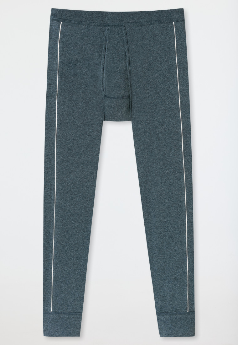 Hose lang blau-meliert - Comfort Fit