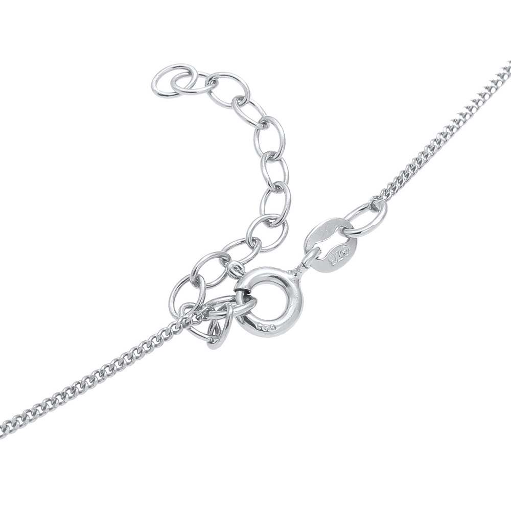 Elli Elli Collier Pendentif trèfle dame symbole de chance classique en argent sterling Bijoux