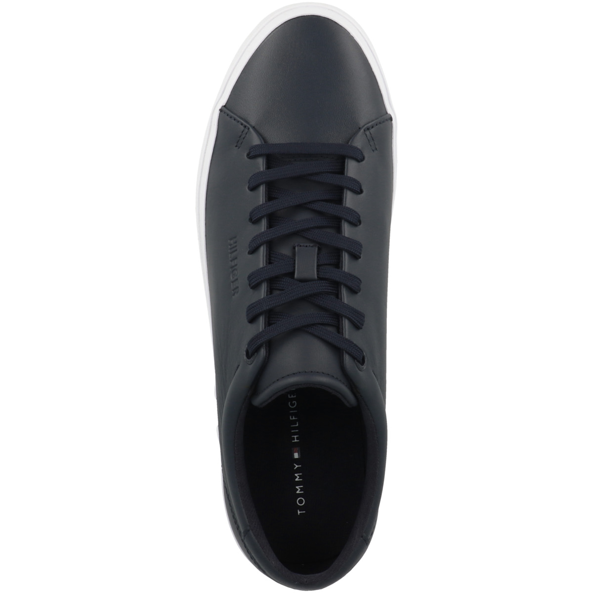 Tommy Hilfiger Modern Vulc Corporate Leather Sneaker Low dunkelblau