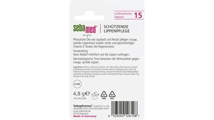 Sebamed Lippenpflegestift 4.8 g