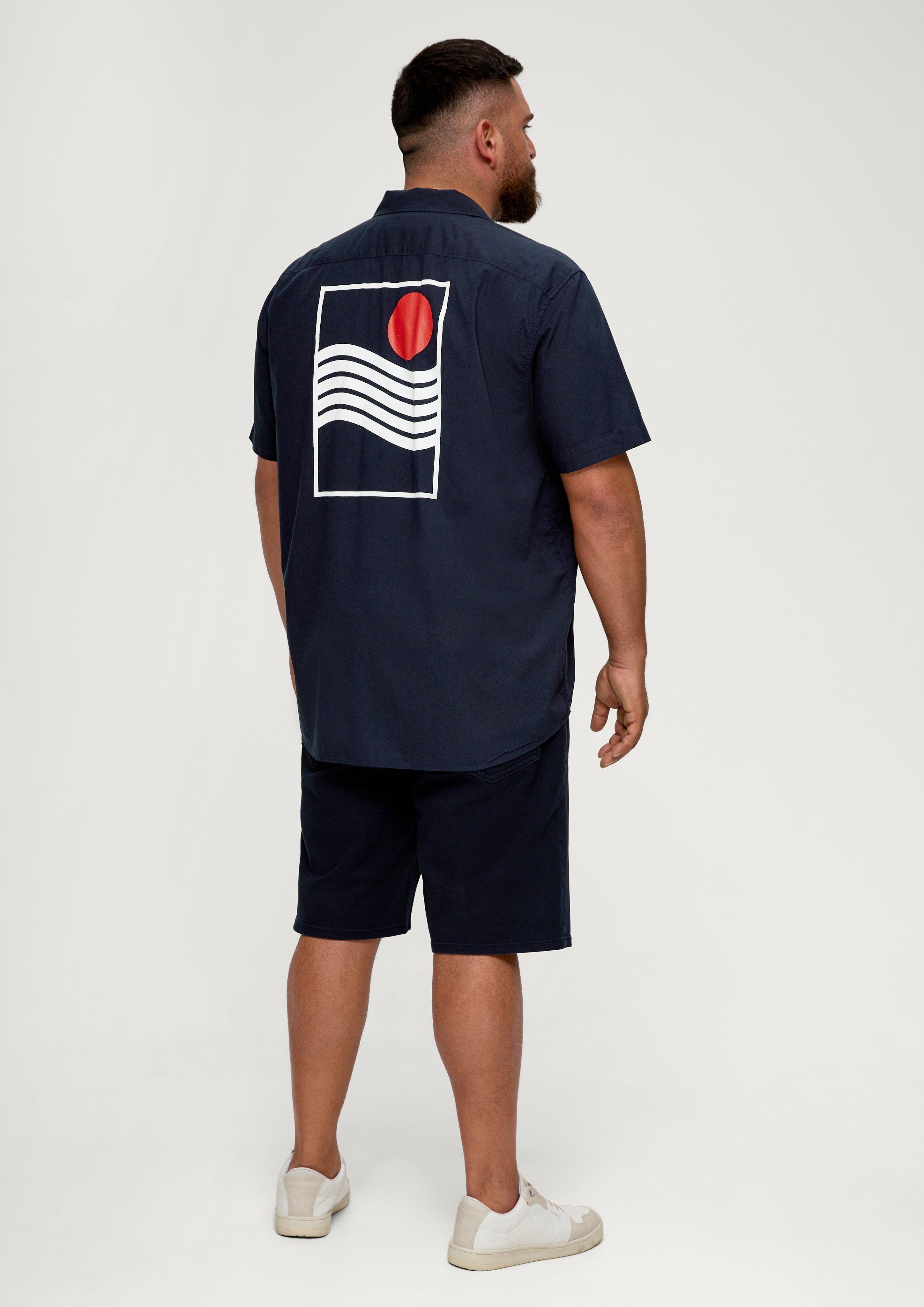Kurzarmhemd mit Print  2135619-59D1