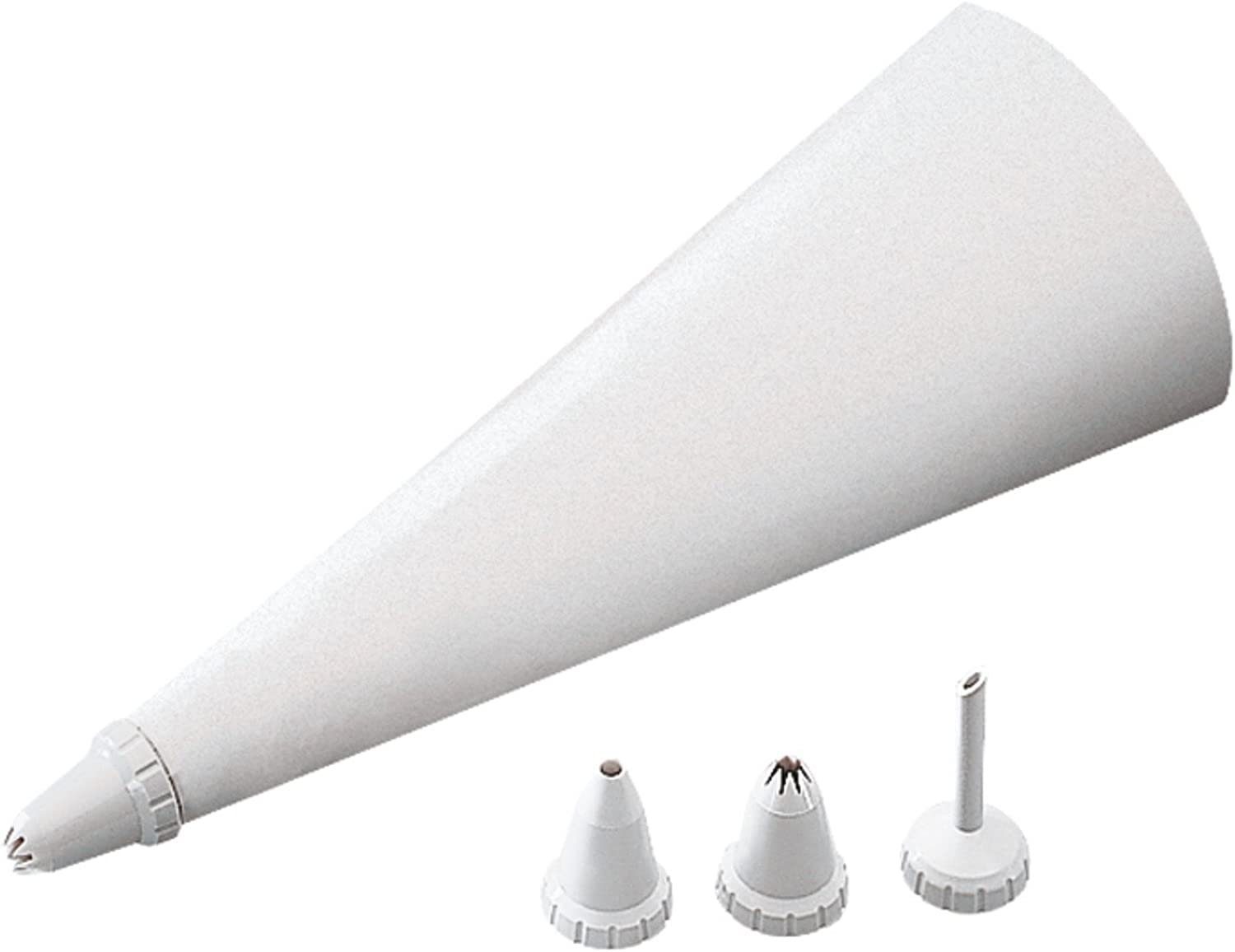 Kaiser Backformen Spritzbeutel Kaiser Spritzbeutel 30cm Set 5 teilig mit Tüllen und Adapter