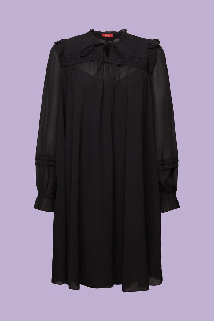 Crêpe-Chiffon-Minikleid