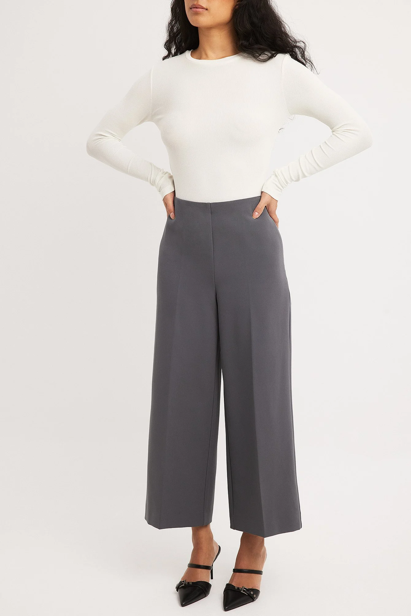 Culotte-Hose mit hoher Taille