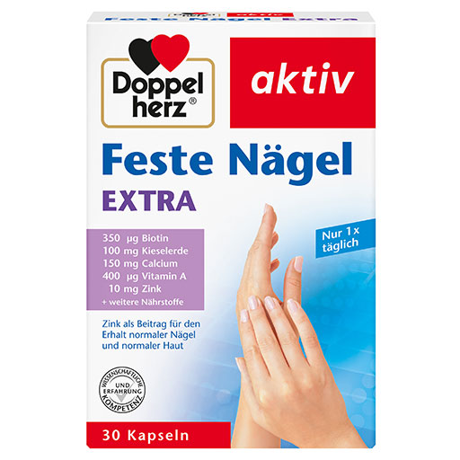 DOPPELHERZ Feste Nägel Extra Kapseln  30 St  Kapseln