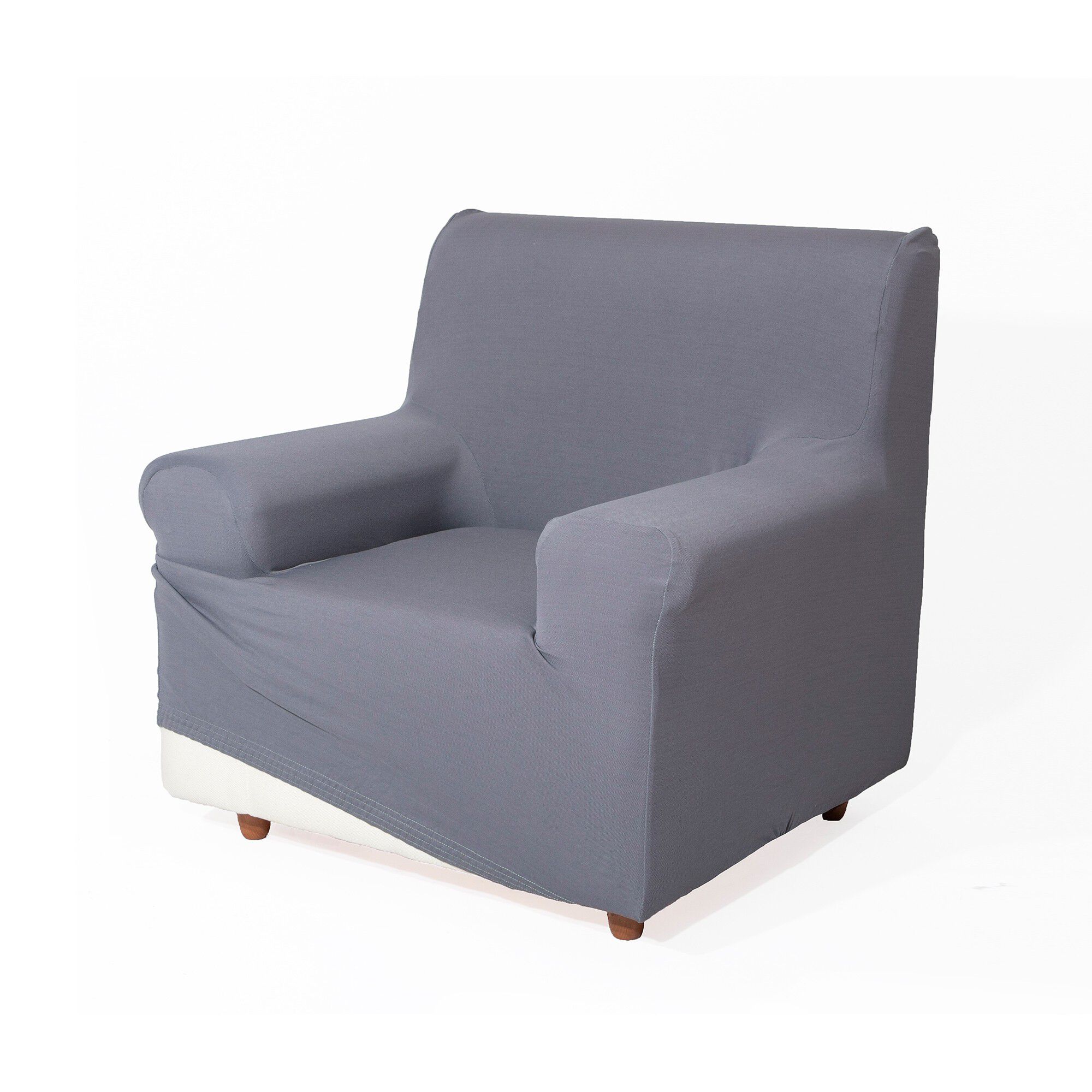 Housse unie fauteuil canapé bi-extensible