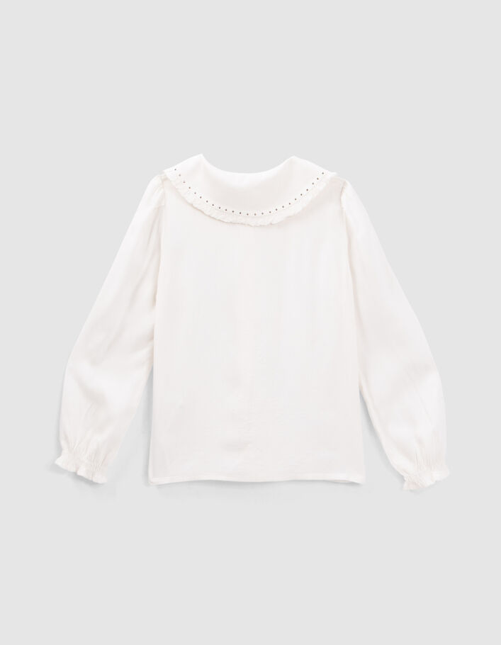 Chemise blanche LENZING™ ECOVERO™ col clouté fille
