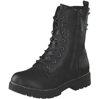 Barbarella Schnür Boots in schwarz