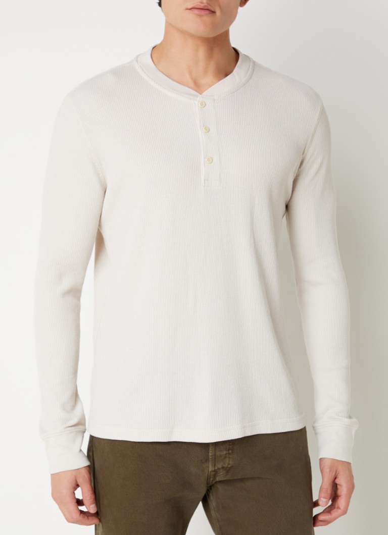T-shirt termica Levi's Henley con maniche lunghe a coste