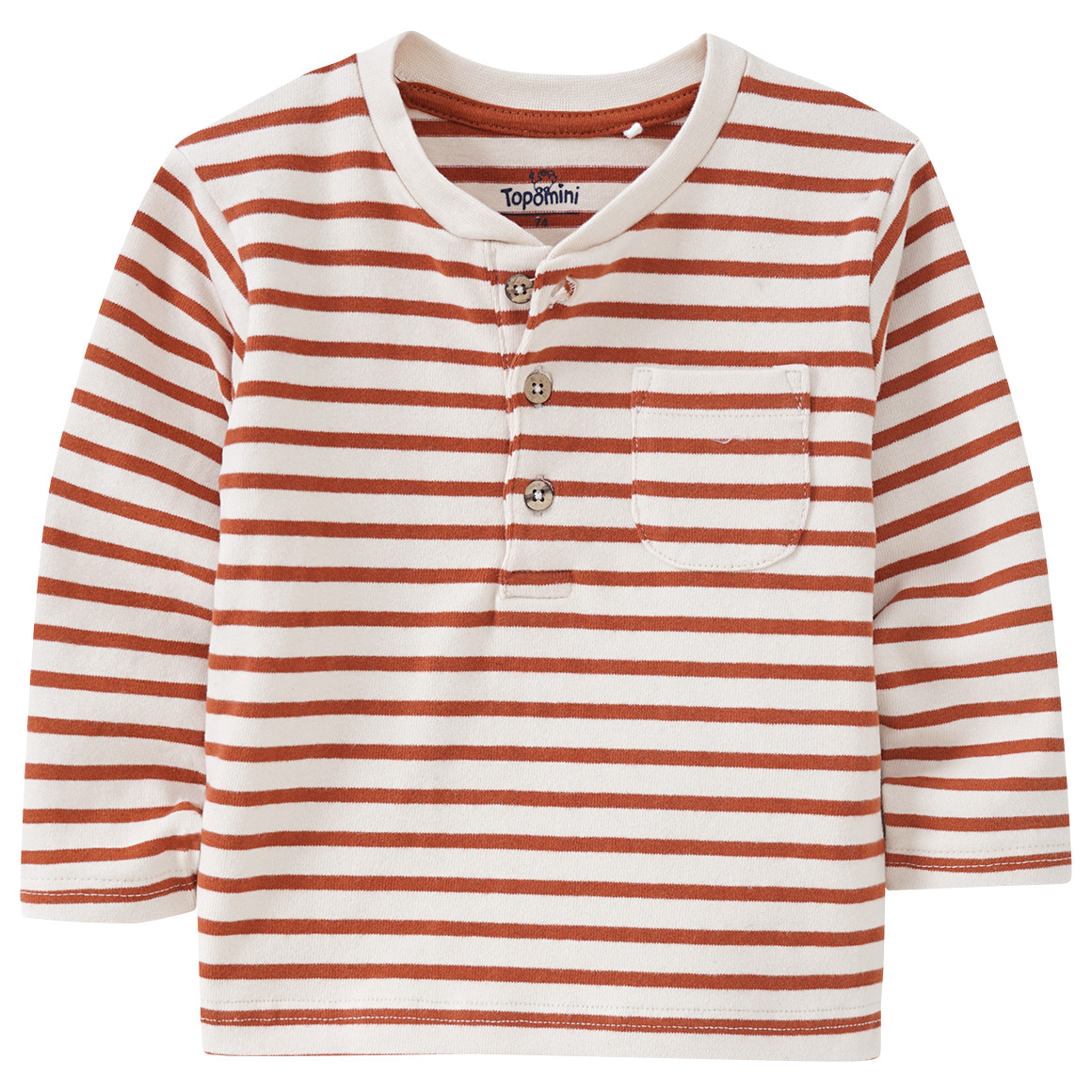Baby Langarmshirt geringelt