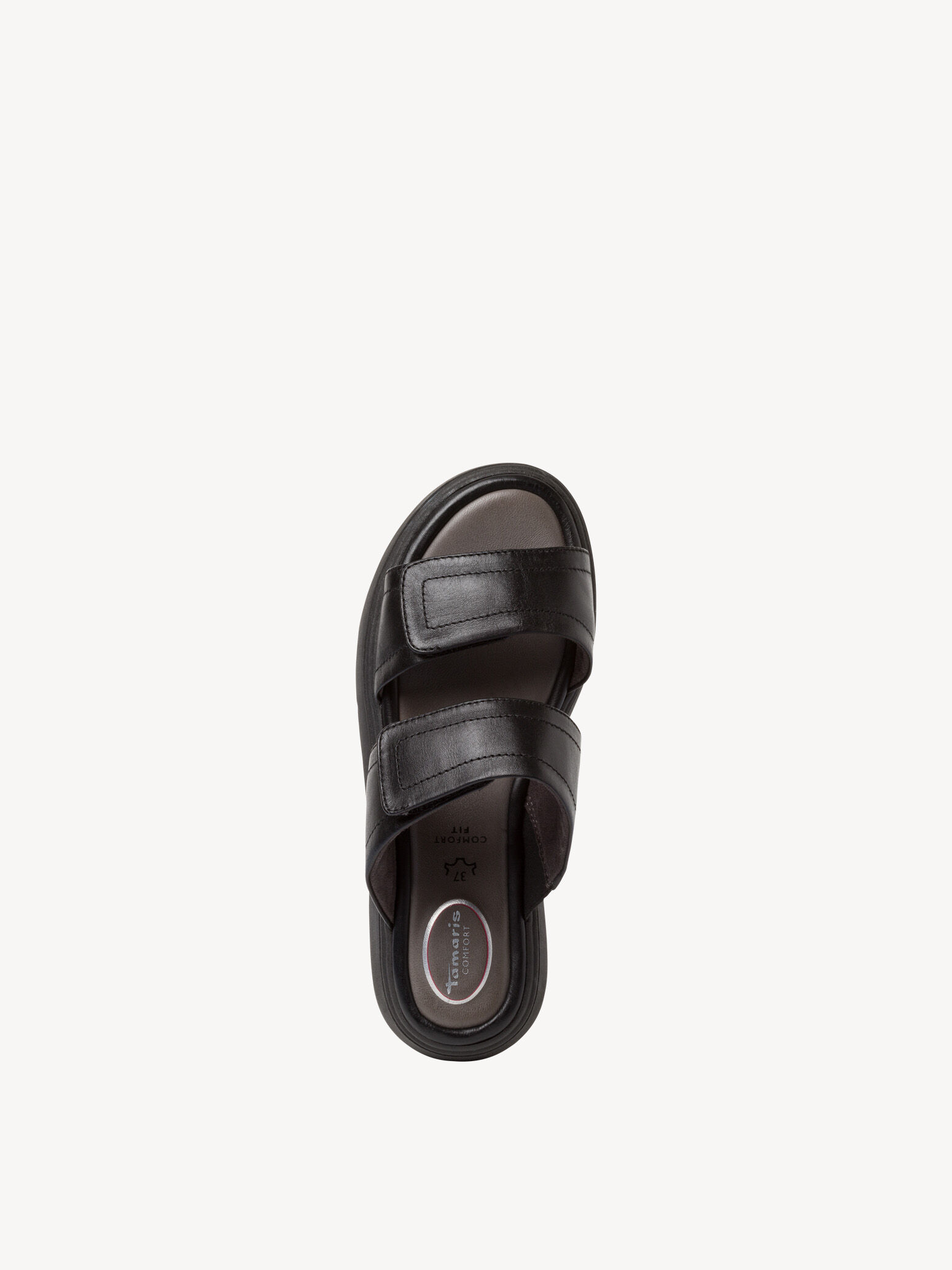 Mule en cuir - noir
