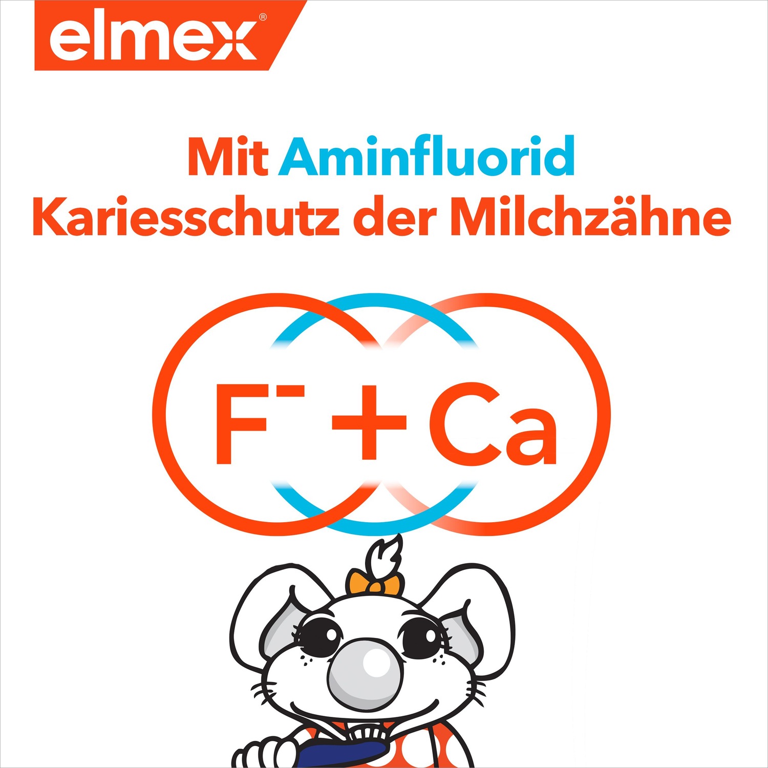 Kinder-Zahnpasta zum Schutz der Milchzähne gegen Karies