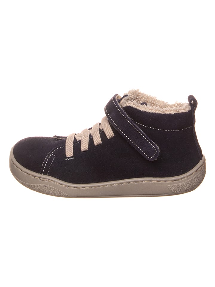 kmins Leder-Barfuß-Schnürschuh in Dunkelblau günstig kaufen