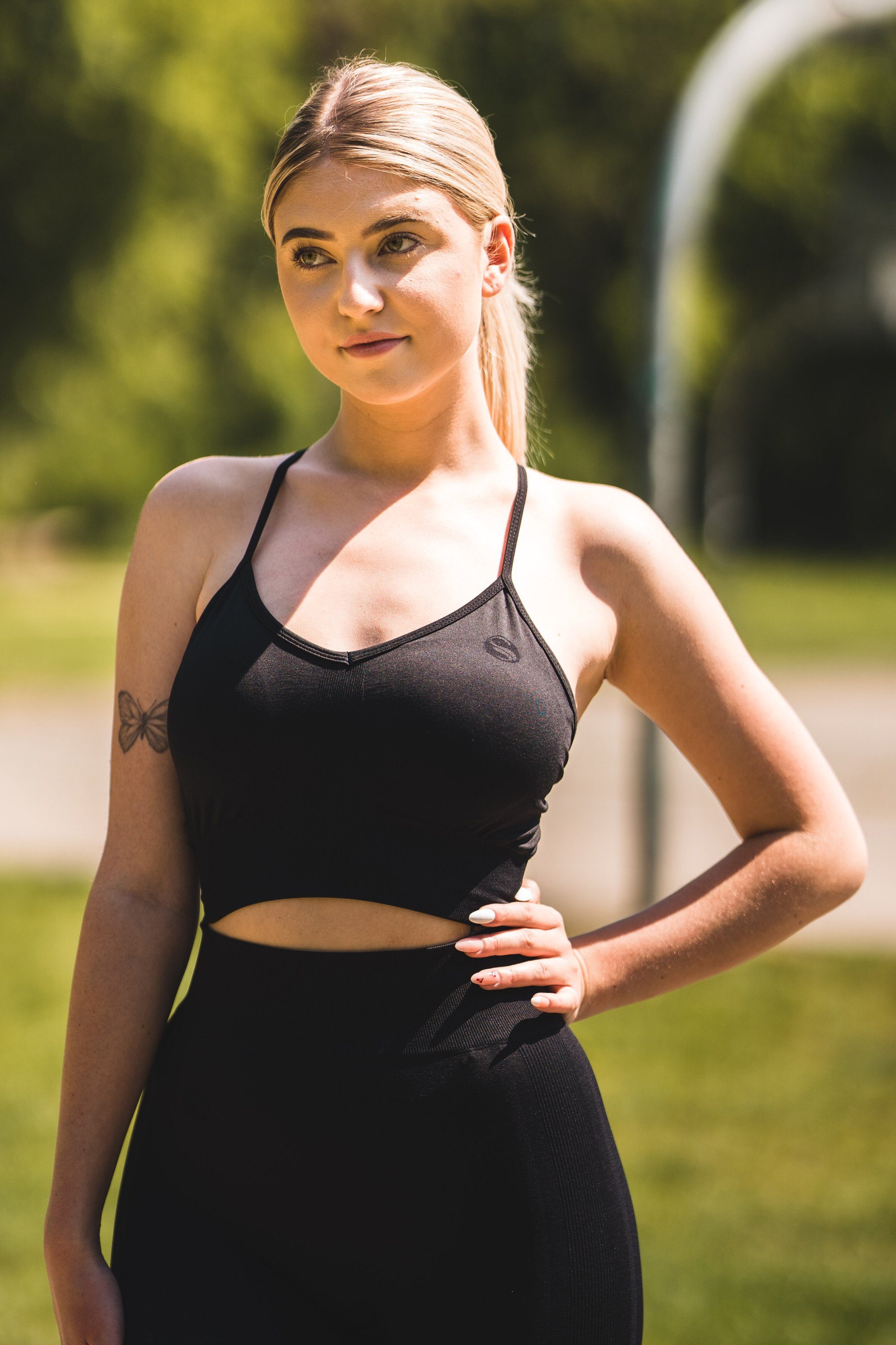 Stark Soul® Sport-Bustier Seamless Bra OPAQUE mit herausnehmbaren Cups