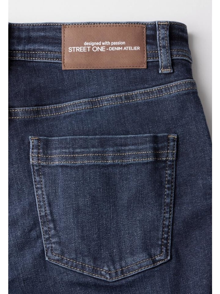 Street One Jeans in dark blue soft washed günstig kaufen