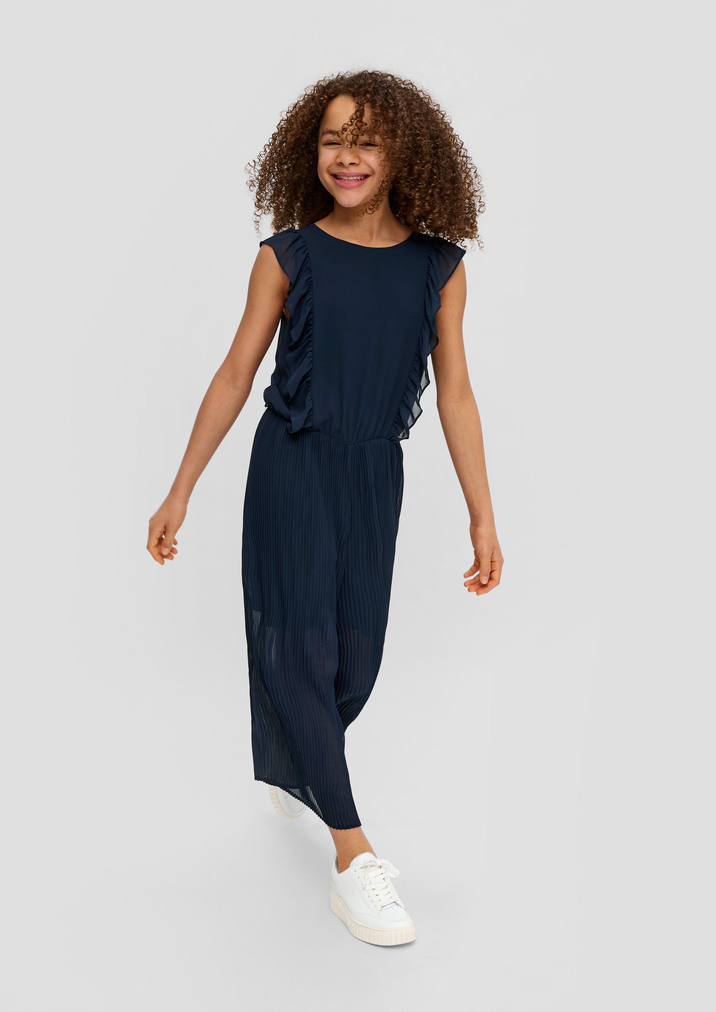 Plissierter Jumpsuit mit Volants-Details  2145492-5952