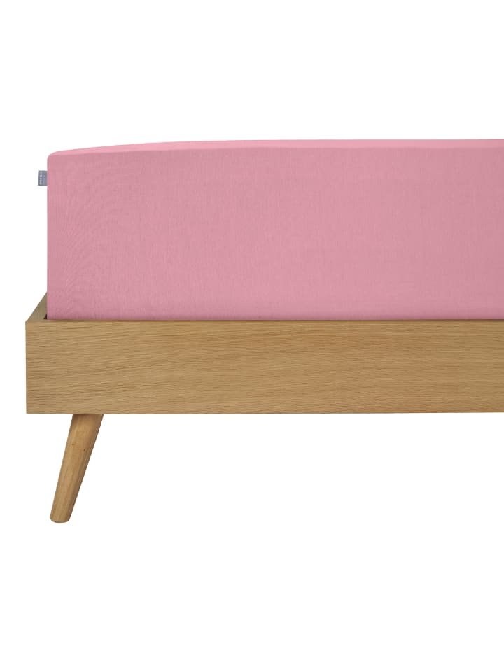 Schiesser Feinbiber-Spannbettlaken Finni in Rosa günstig kaufen