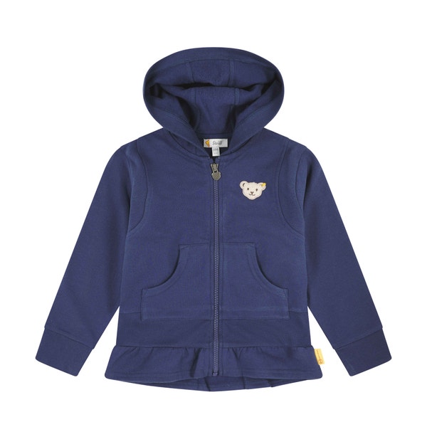 Sweatjacke, dunkelblau für Mädchen