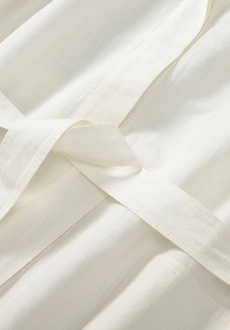 Hemdblusen-Kleid aus Bio-Baumwolle mit Leinen