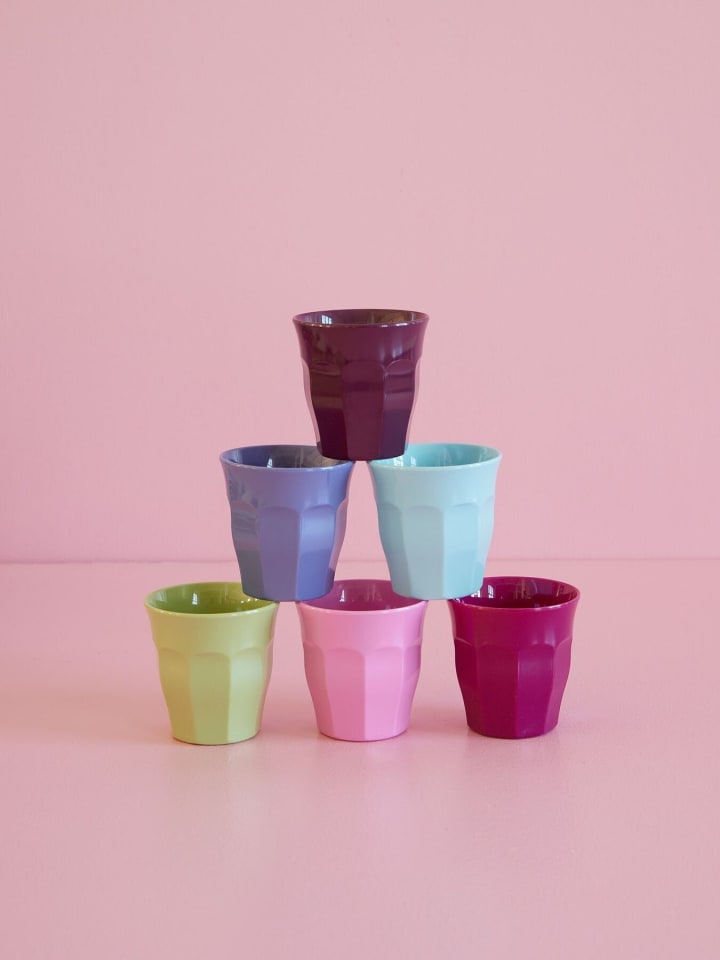 Rice Melamin Becher Small 6er Pack in diverse günstig kaufen onesize