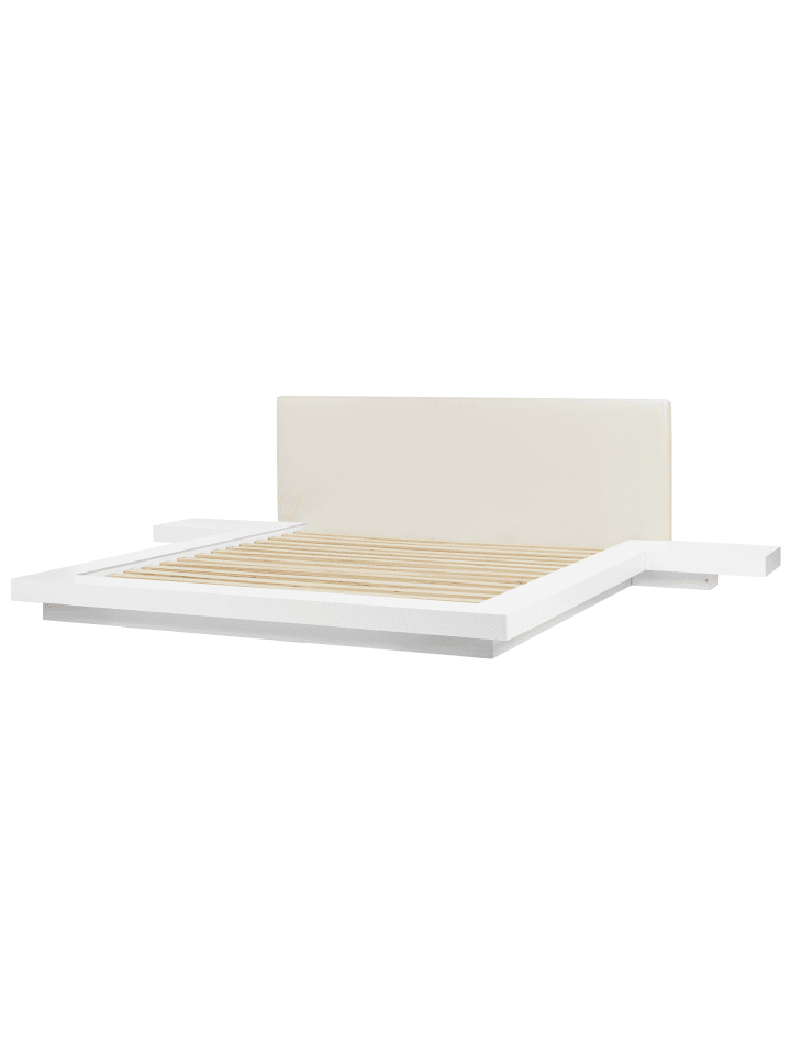 Beliani Doppelbett ZEN in Weiß/Weiß - (W) 328 x (H) 86 x (L) 229 cm günstig kaufen onesize