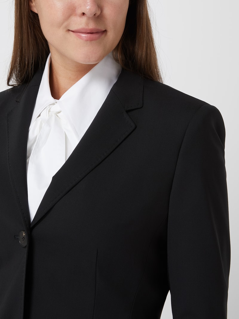 Blazer mit Stretch-Anteil in schwarz