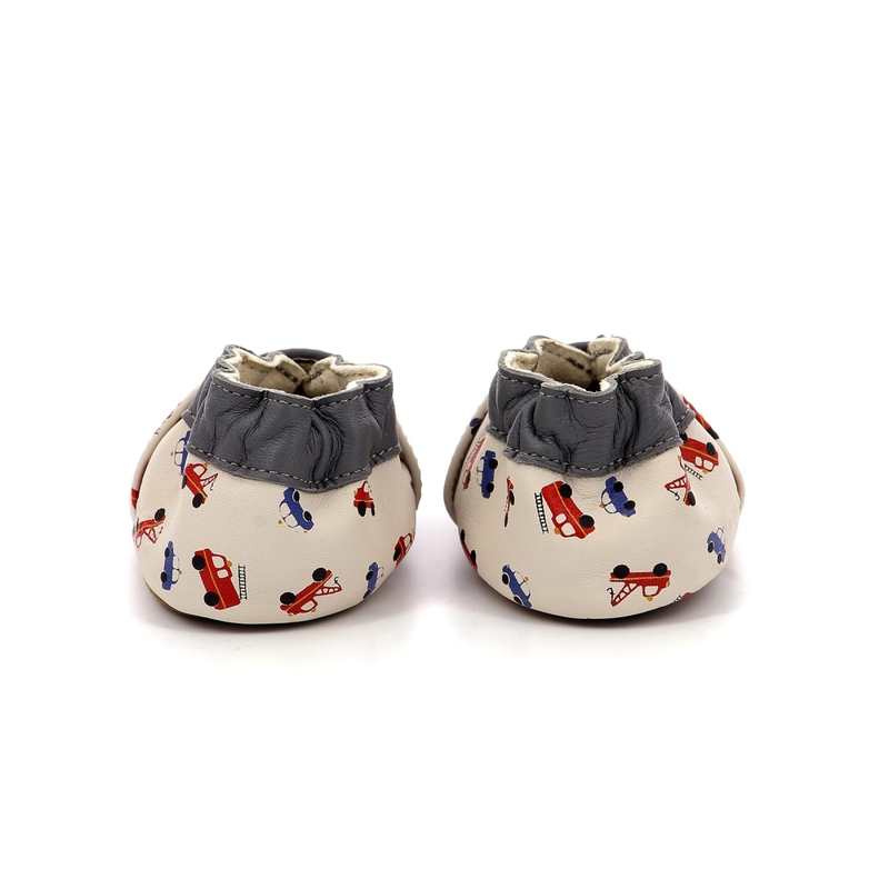 Chaussons cuir tannage vegetal Super Cars