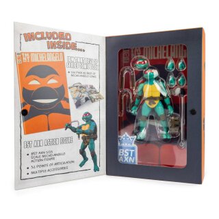 Teenage Mutant Ninja Turtles BST AXN x IDW Actionfigur & Comic Michelangelo Exclusive 13 cm