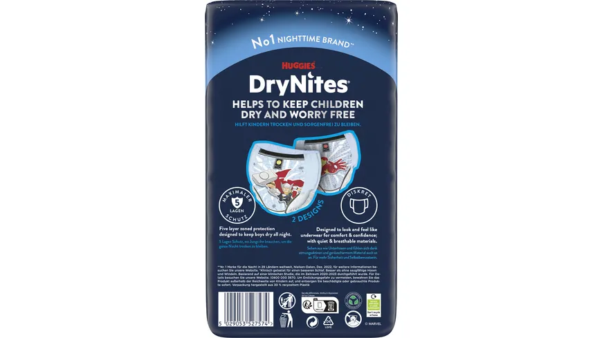 Huggies DryNites Boy 4-7 yrs.