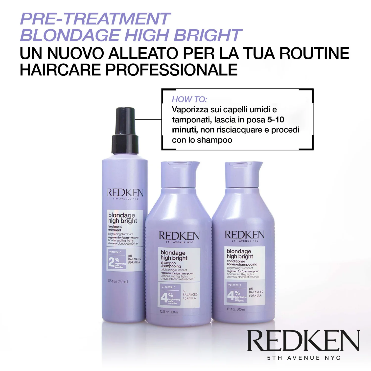 Blondage High Bright Shampoo - Σαμπουάν Προστασίας Χρώματος, Σαμπουάν Φωτισμού