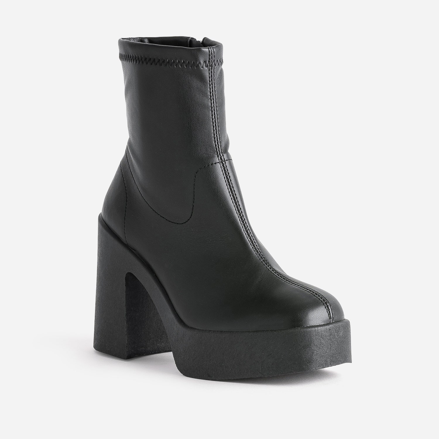 Boots TEXTO noir à plateforme