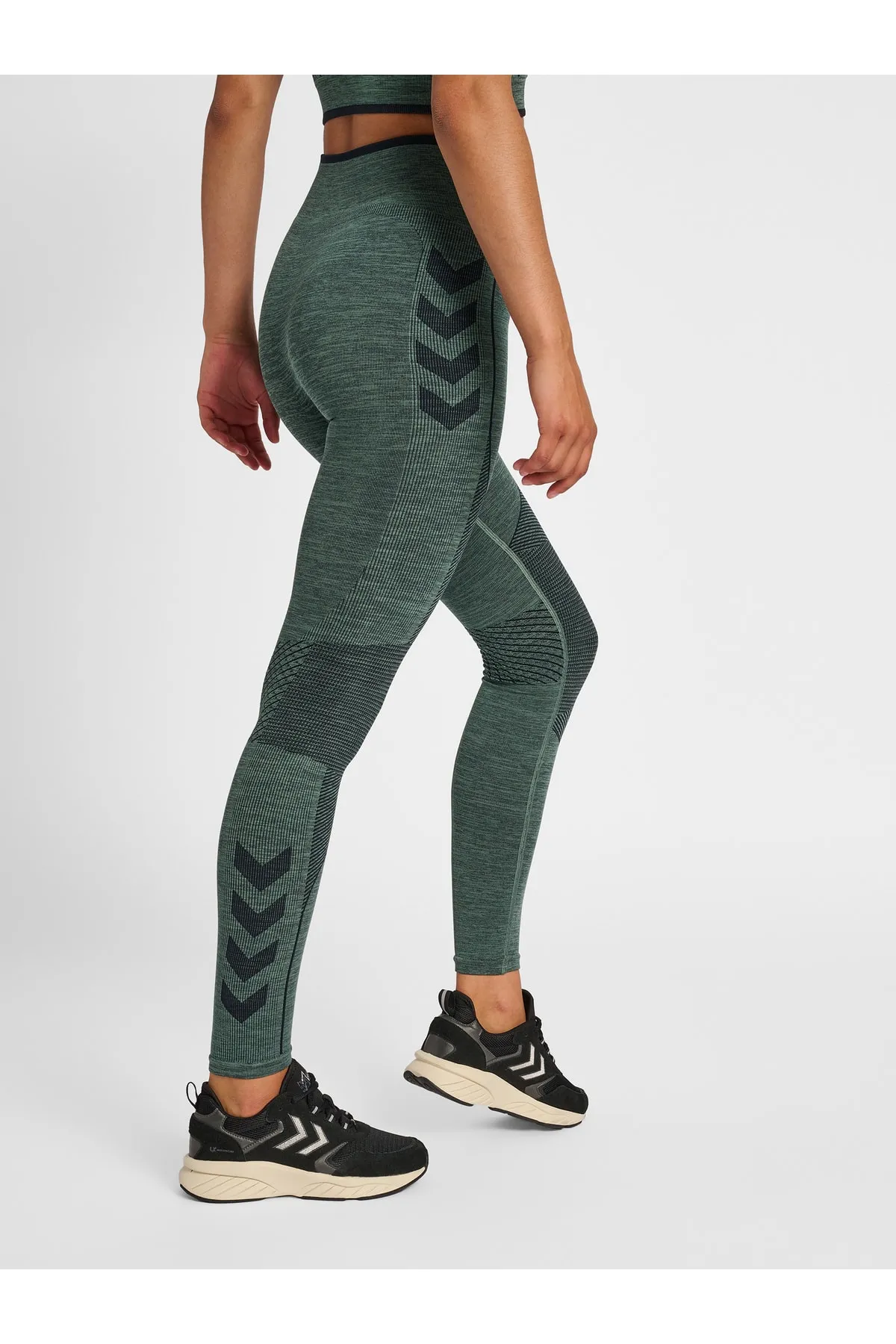 hummel  Sport-Leggings - Grün - Mittlerer Bund