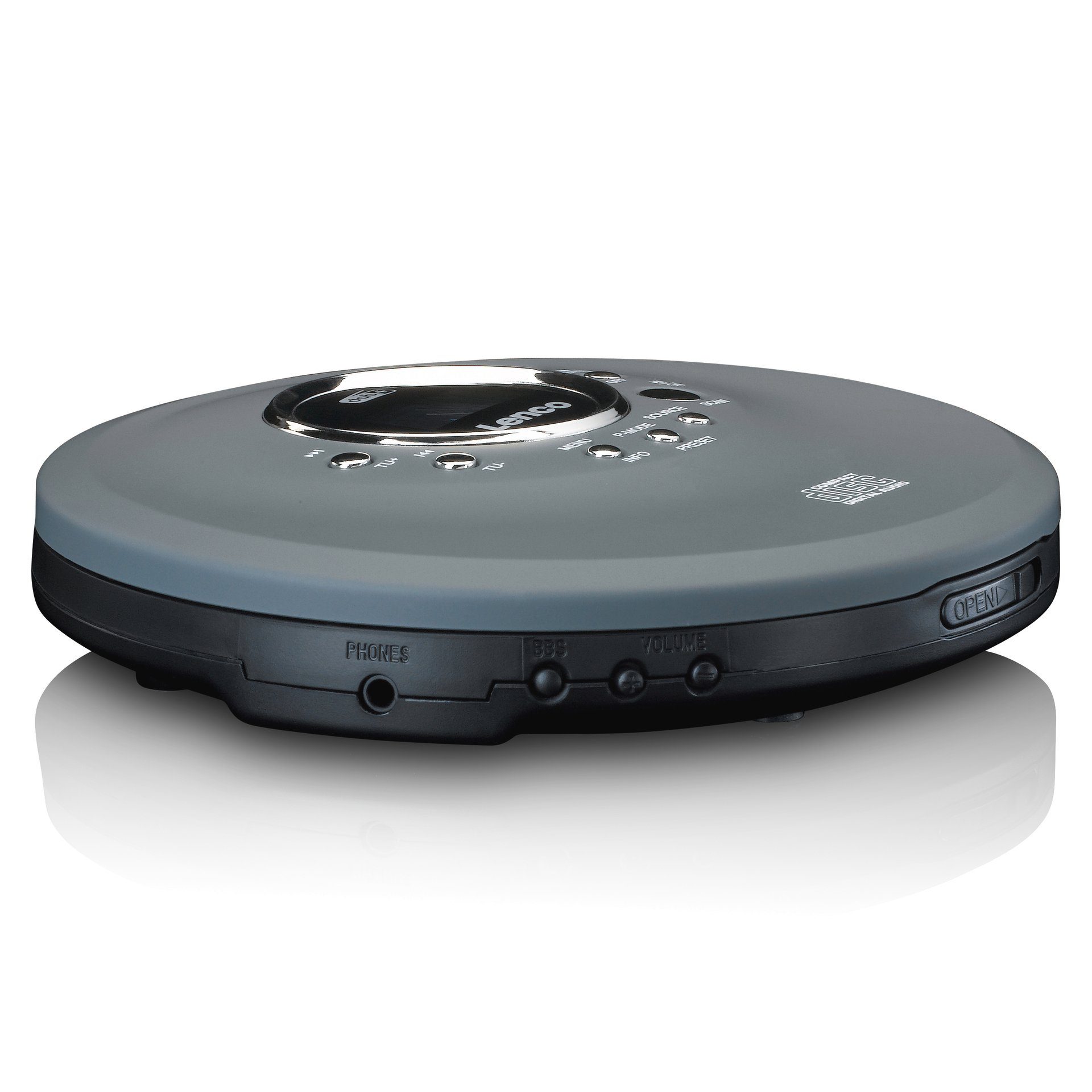 Lenco CD-400GY - Tragbarer CD/MP3-Player Radio