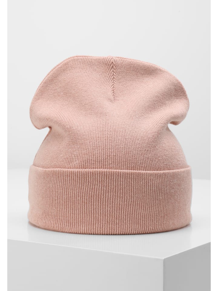 Oxmo Beanie OXBiene 21300548-ME Strickmütze mit Logobadge in Rosa günstig kaufen onesize