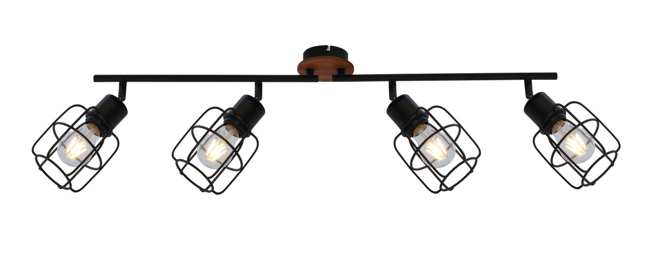 Globo Lighting - WILLA - Strahler Metall schwarz, 4x E27