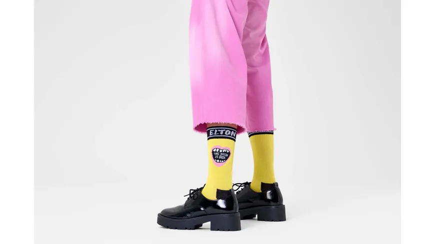 Happy Socks Unisex Socken The Bitch Is Back Yellow