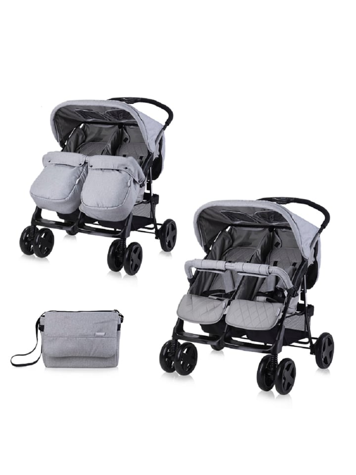 Lorelli Zwillingskinderwagen TWIN in grau günstig kaufen onesize