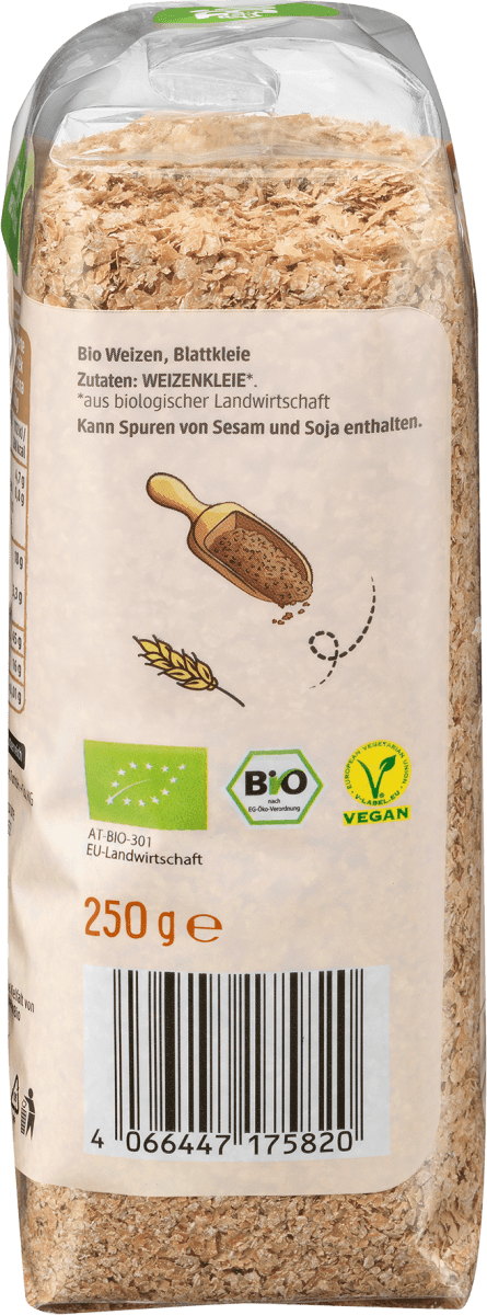 Getreide, Weizenkleie, 250 g