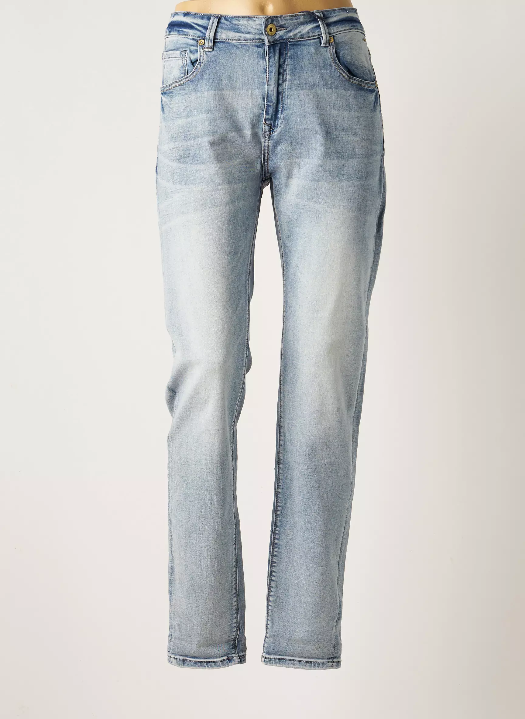 Blue Daze Pantalons Slim Femme couleur bleu