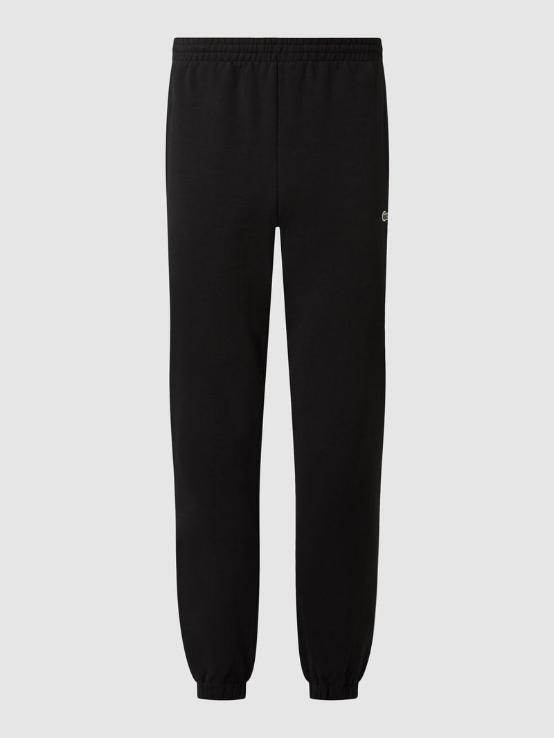 Sweatpants mit Label-Detail in schwarz