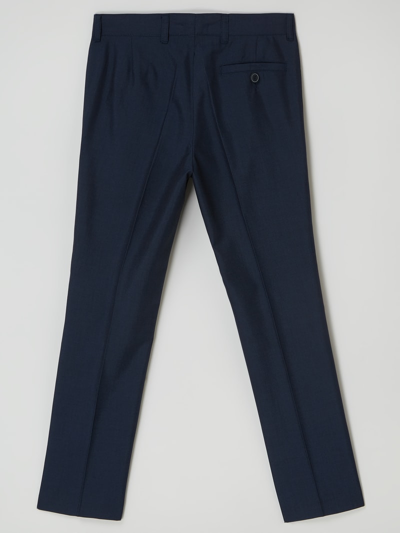 Regular Fit Hose mit Viskose-Anteil in blau