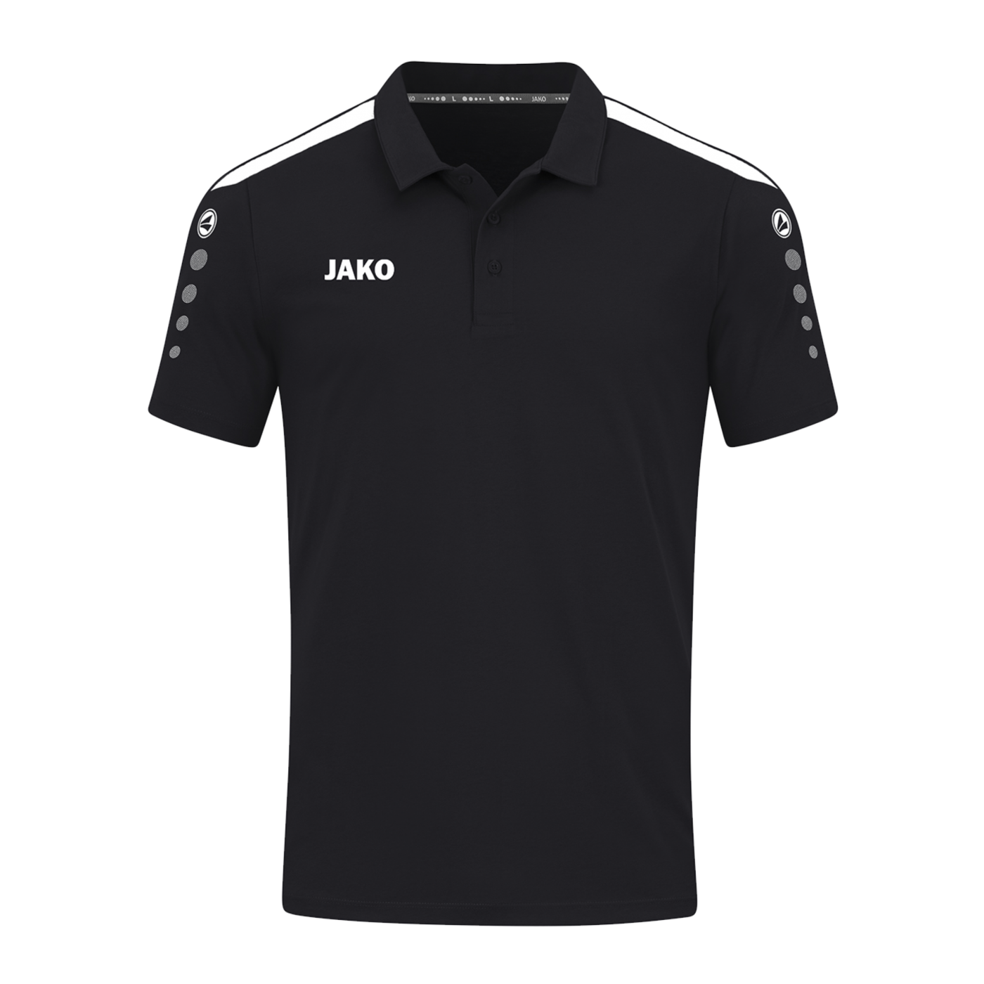 JAKO Power Poloshirt Schwarz Weiss F800