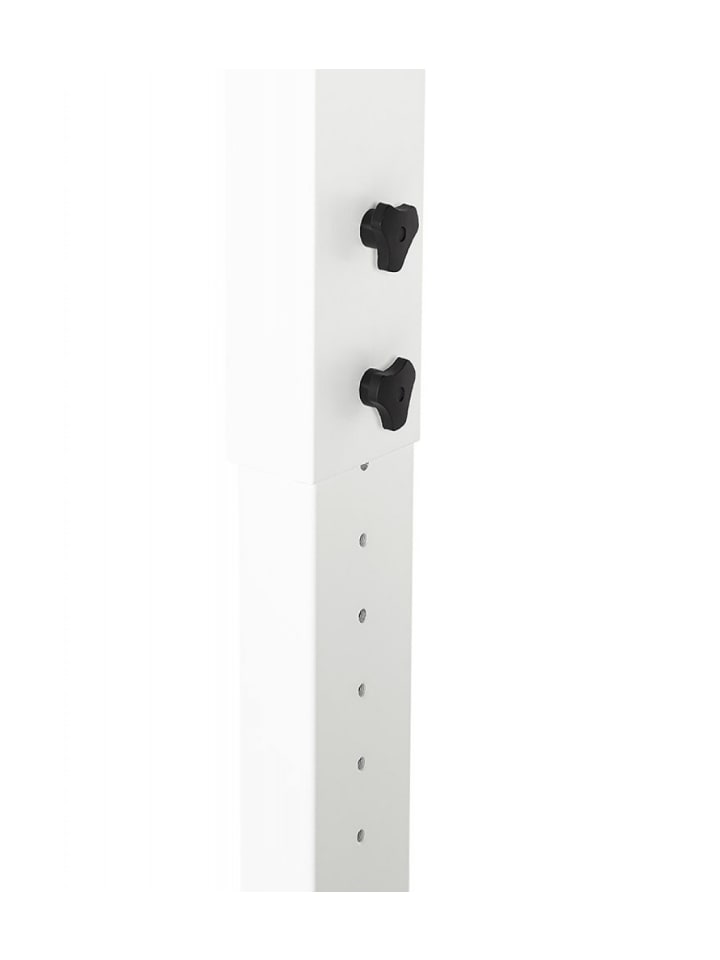 KADIMA DESIGN Höhenverstellbarer Schreibtisch aus Holz Metall | Modern Elegant in Braun-Weiß günstig kaufen