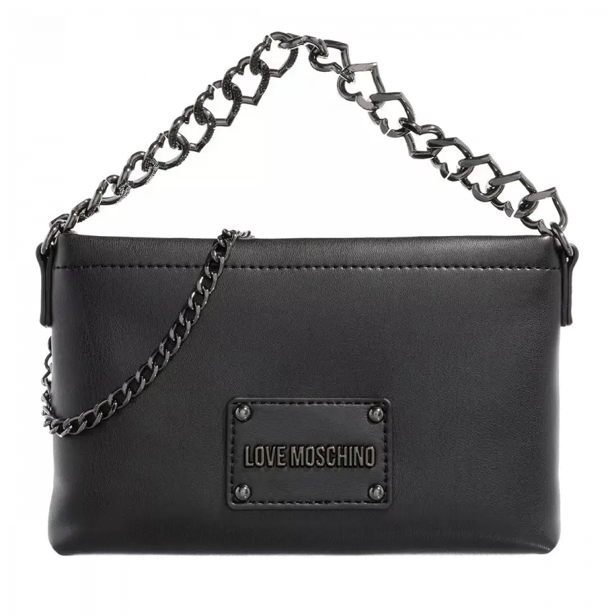 Love Moschino - Love Moschino Shoulder Bags Metallkette Black - schwarz