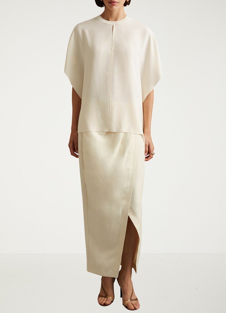 Top Reiss Tania con maniche a farfalla