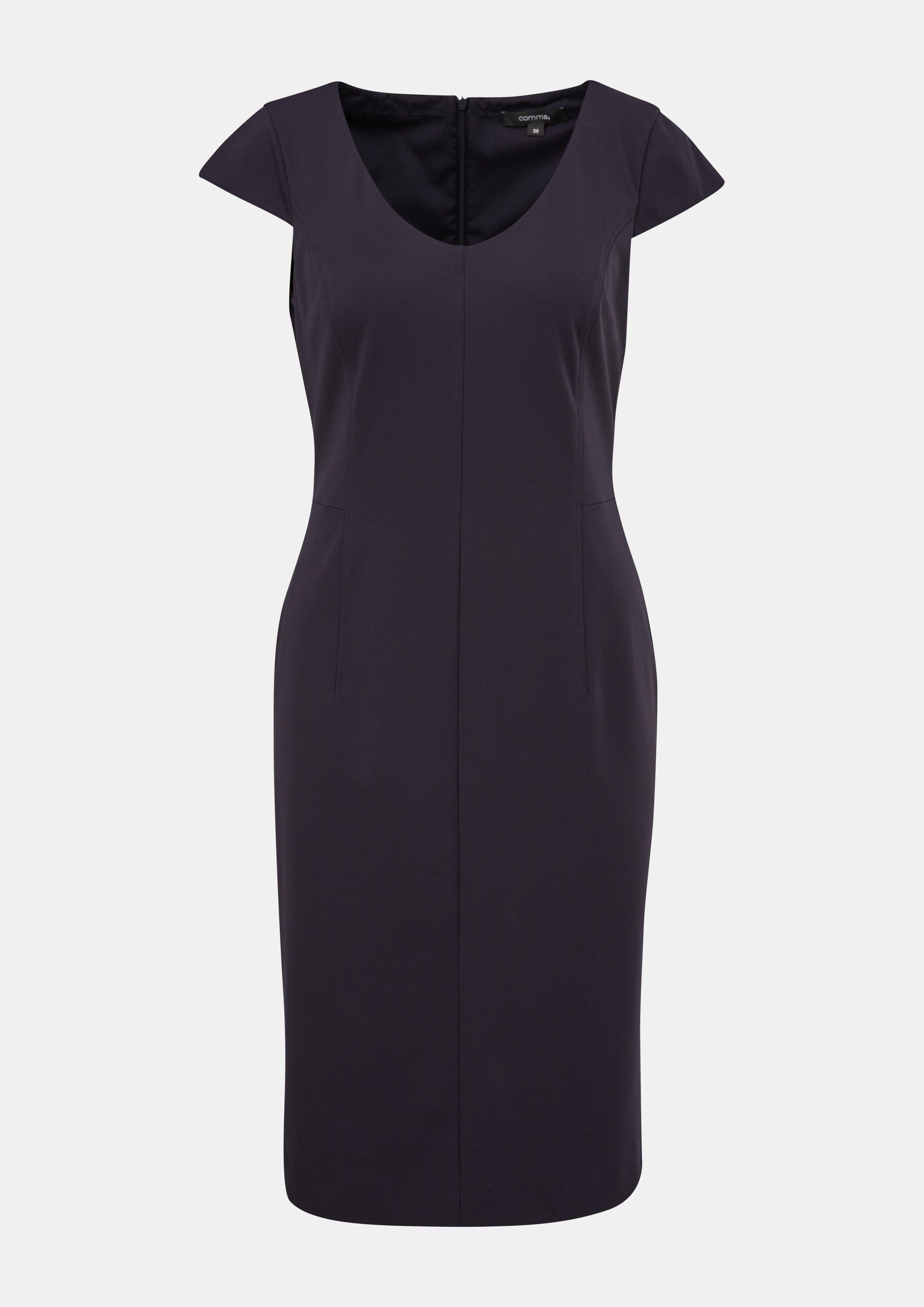 Kleid mit Kappärmeln - navy