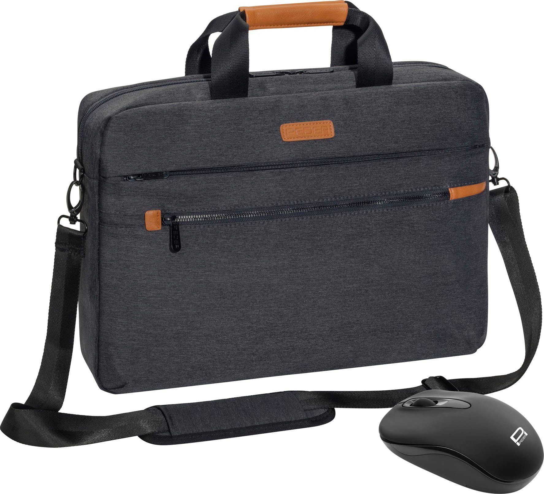 PEDEA Laptoptasche ELEGANCE Pro 43,9cm (17,3) + Maus