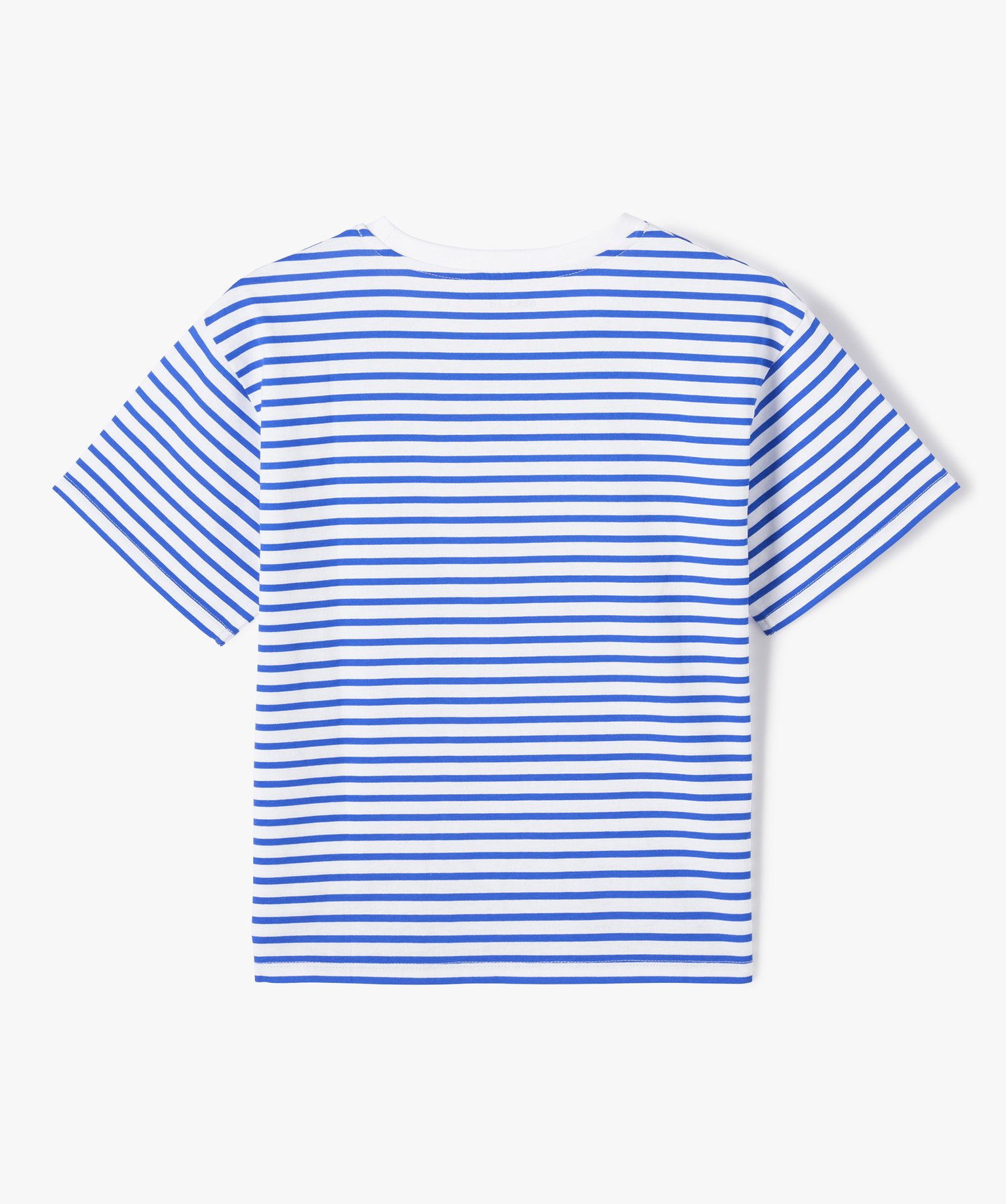 Tee-shirt fille à rayures coupe oversize bleu | GEMO