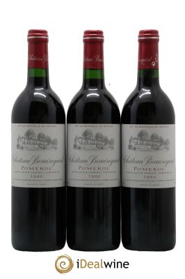 Château Beauregard  1992 - Lot de 3 Bouteilles