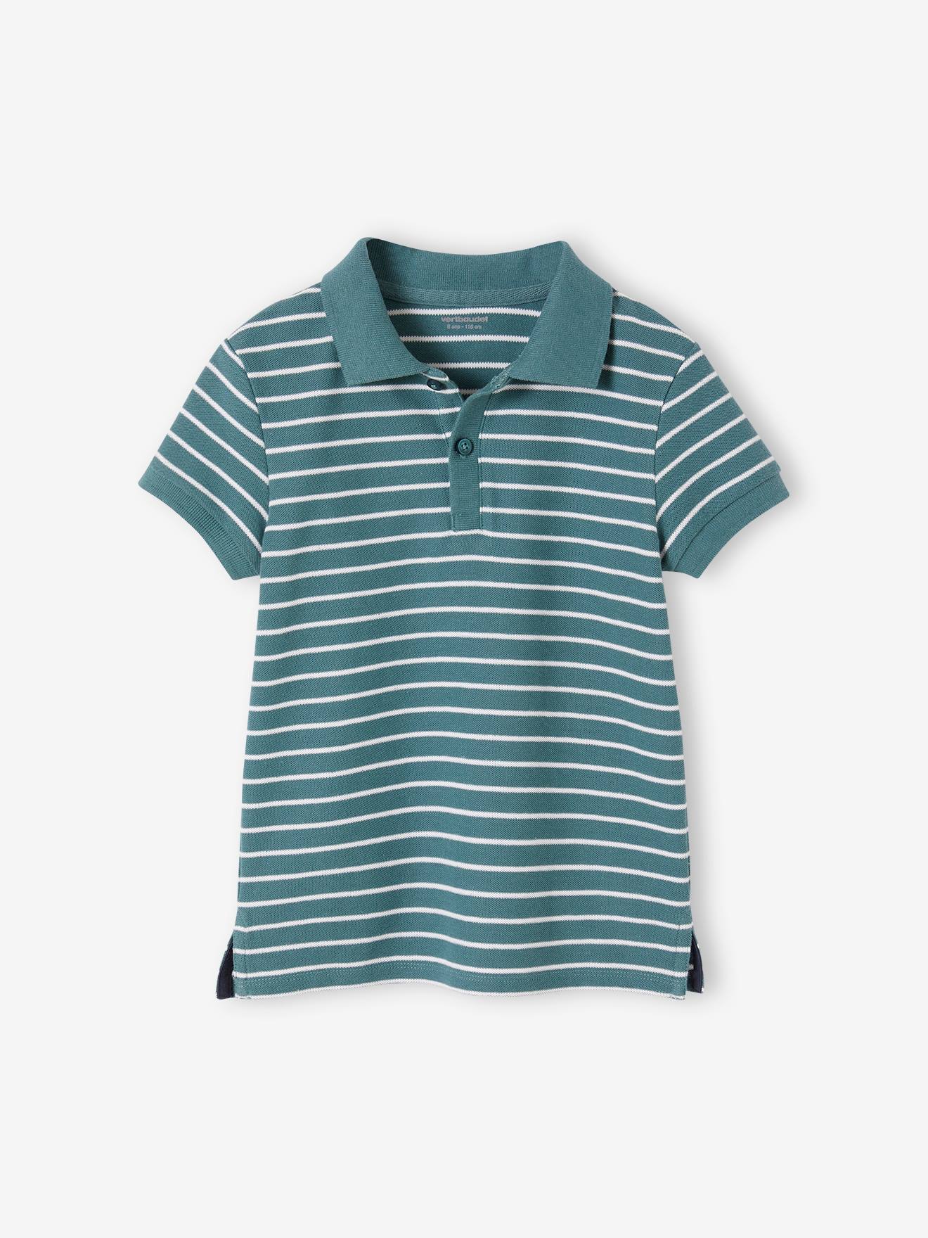 Vertbaudet 2er-Pack Jungen Poloshirts, Pikee Oeko-Tex - aqua